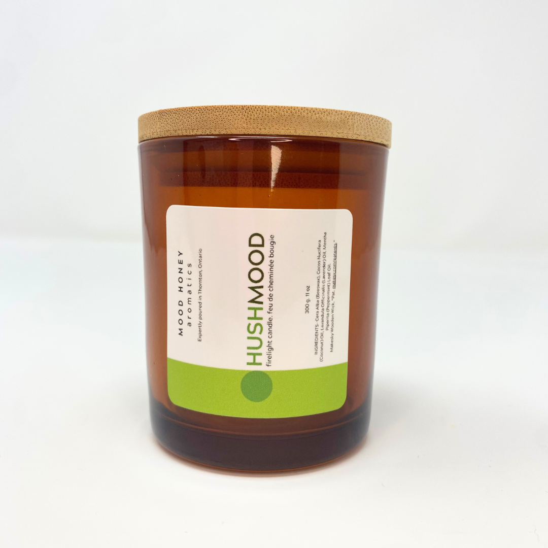 HushMood firelight candle